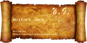 Wolfart Imre névjegykártya